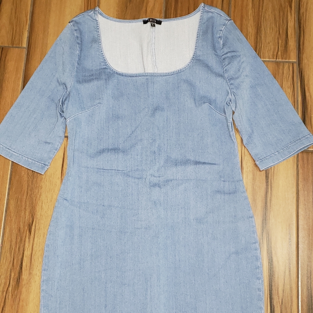 Light Wash Denim Dress